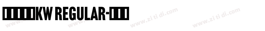汉仪书宋二KW Regular字体转换